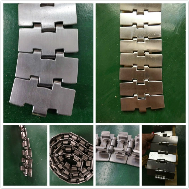 Anti-Skid Rubber Pad Top Stainless Steel Chain with Increased Friction