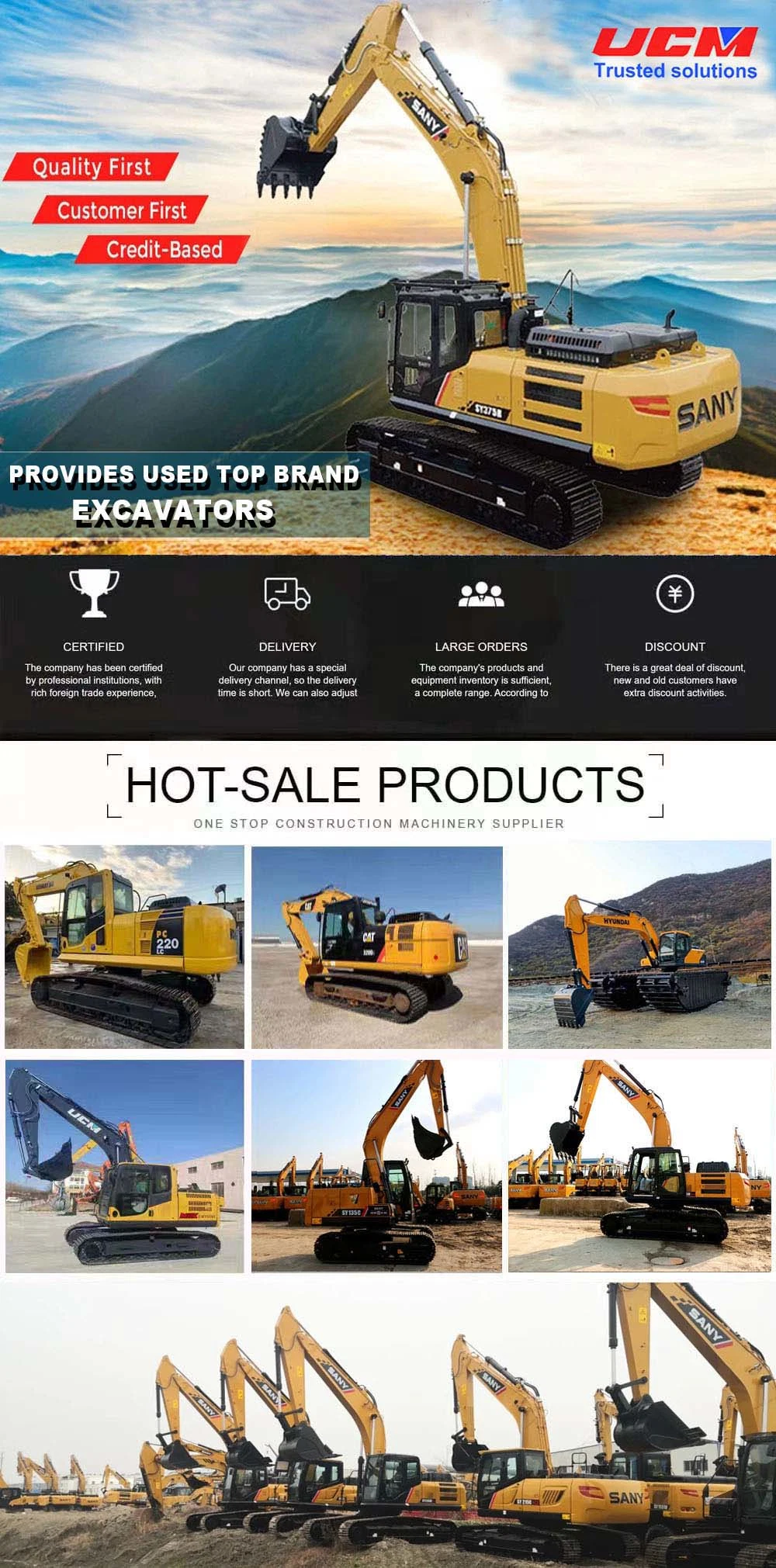 Factory Supply Proper Price Popular Product Track Mini Used Price of Excavator