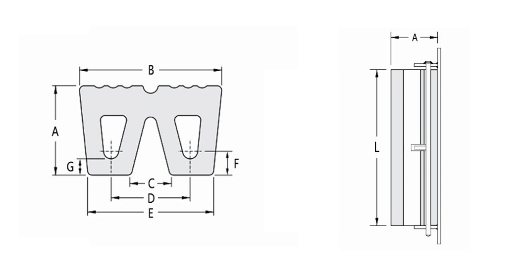 International Marine Tugboat Bow W/M Type Rubber Fender Manufacturers for Sale